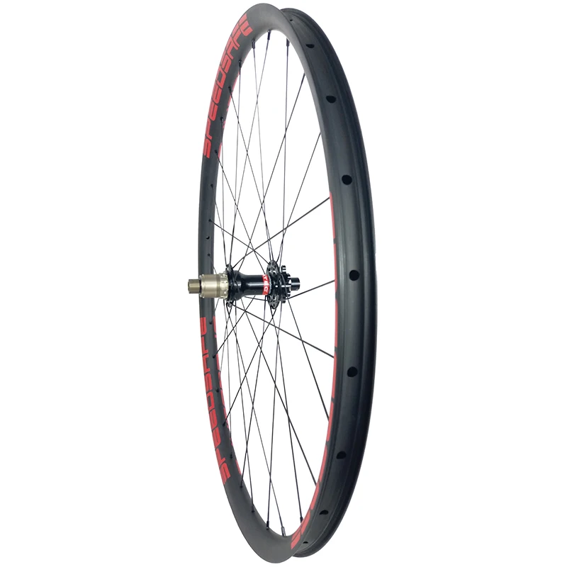 1360g 29er BOOST Углеродные колеса марафон XC 30 мм Асимметричный 24 Глубокий передний 15X100