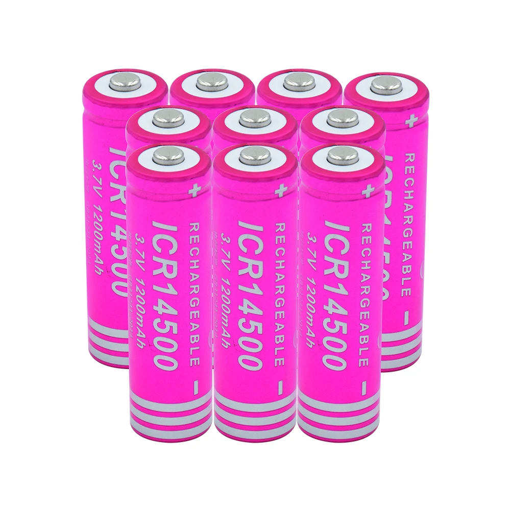 14500 литиевая батарея 1200mAh 3,7 V перезаряжаемая высокоразрядная высокотоковая батарея для Светодиодный фонарь-фонарик