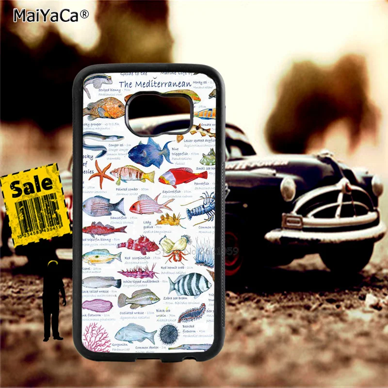 fishes of australia soft TPU edge cellphone cases for samsung s6 plus s7 s8 s9 s10 lite e note8 note9 cover case | Мобильные