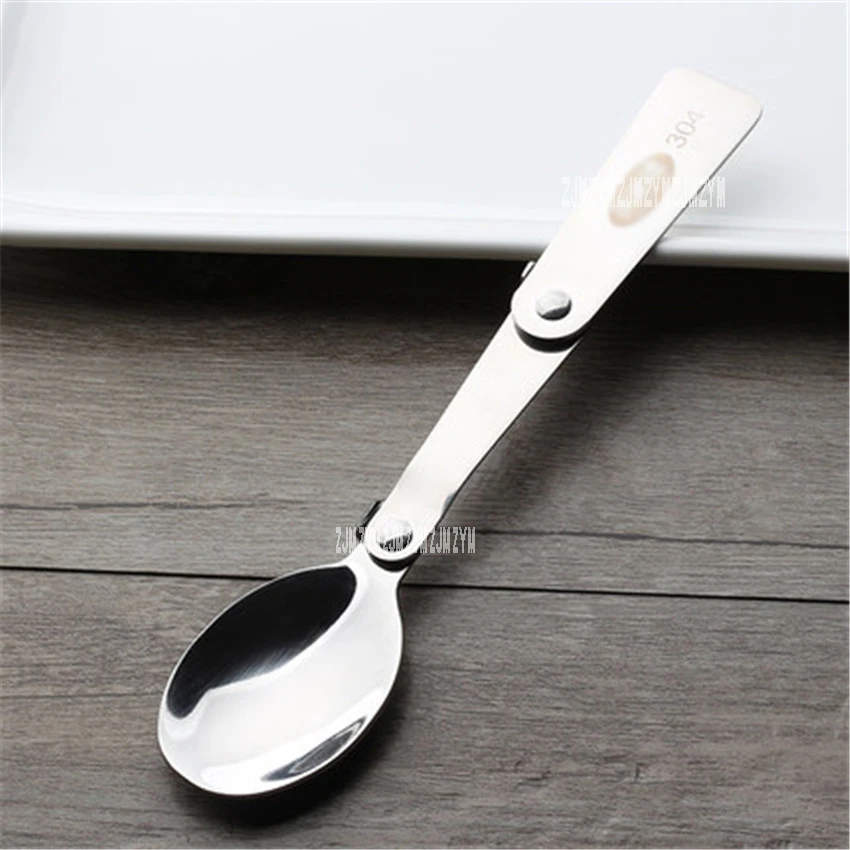 Ложка Складная из нержавеющей стали 16 см для путешествий и отдыха на открытом