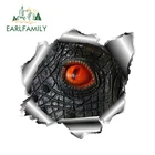 Наклейка на автомобиль, 13 см х 12,5 см, с объемными глазами рептилии