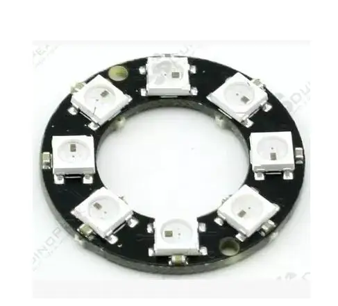8 каналов WS2812 5050 RGB светодиодные круглые фонари Встроенная полноцветная макетная