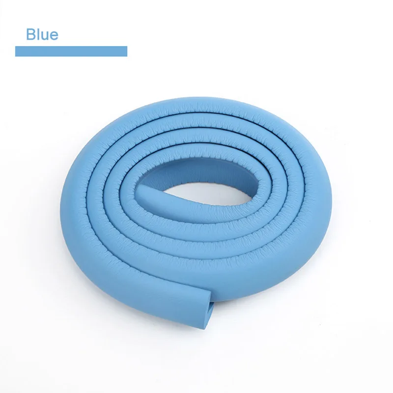 Blue 2 м детский защита для стола защита кромок письменного стола в полоску домашняя Подушка Защитная полоска безопасные детские средства защиты детей светодиодные панели полосы для ухода за ребенком бампер - Цвет: Blue