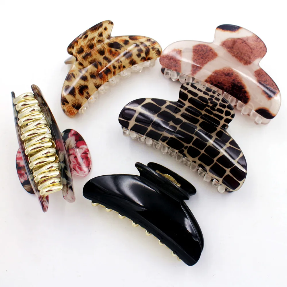 2019 hohe Qualitat 8 cm Lange Acetat Haarnadeln Haarspangen Clip Krabben Haargreifer Fur Frauen Madchen Haarschmuck Zubeho | Аксессуары