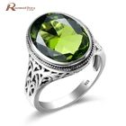 Винтажное этническое кольцо в стиле панк Olivine, КАМЕНЬ Перидот обручальные парные кольца для женщин, ювелирные изделия из стерлингового серебра 925 пробы, оптовая продажа