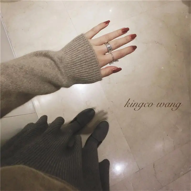 

2020 autumn winter cashmere sweater female pullover high collar turtleneck sweater women solid color lady basic sweater