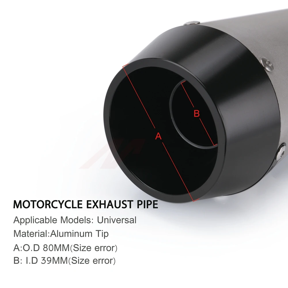51mm Universal motorcycle Modified Tube exhaust muffler for Tmax FZ1 CBR300 ZX6R Z750 R15 R3 Z250 MT07 MT09 CB750 | Автомобили и