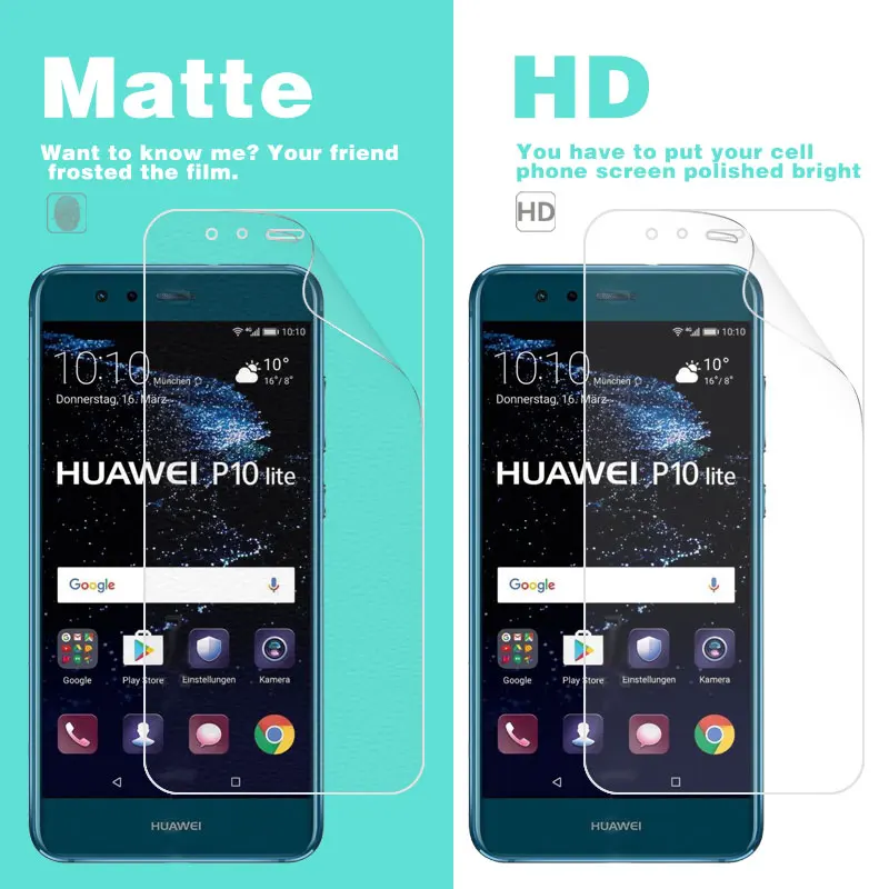 Передного LCD HD прозрачная глянцевая Защитная пленка для Huawei P10 Lite 5 2 В WAS L03T LX1 LX1A LX2