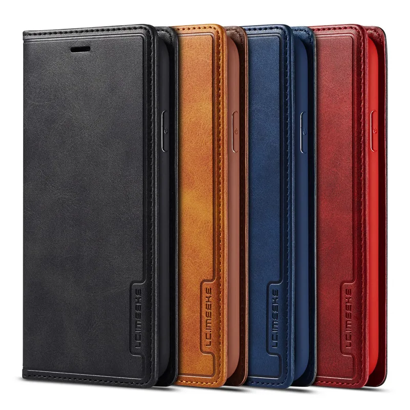 Luxury Leather Flip Case For iPhone 7 8 6 6s Plus Card Holder Cover X XS Max XR Silicone Phone Cases Bag Coque | Мобильные телефоны