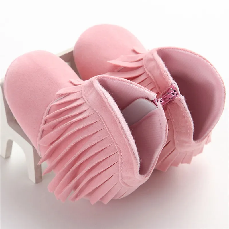 Pudcoco/весенне осенняя однотонная обувь для маленьких девочек ботинки на мягкой