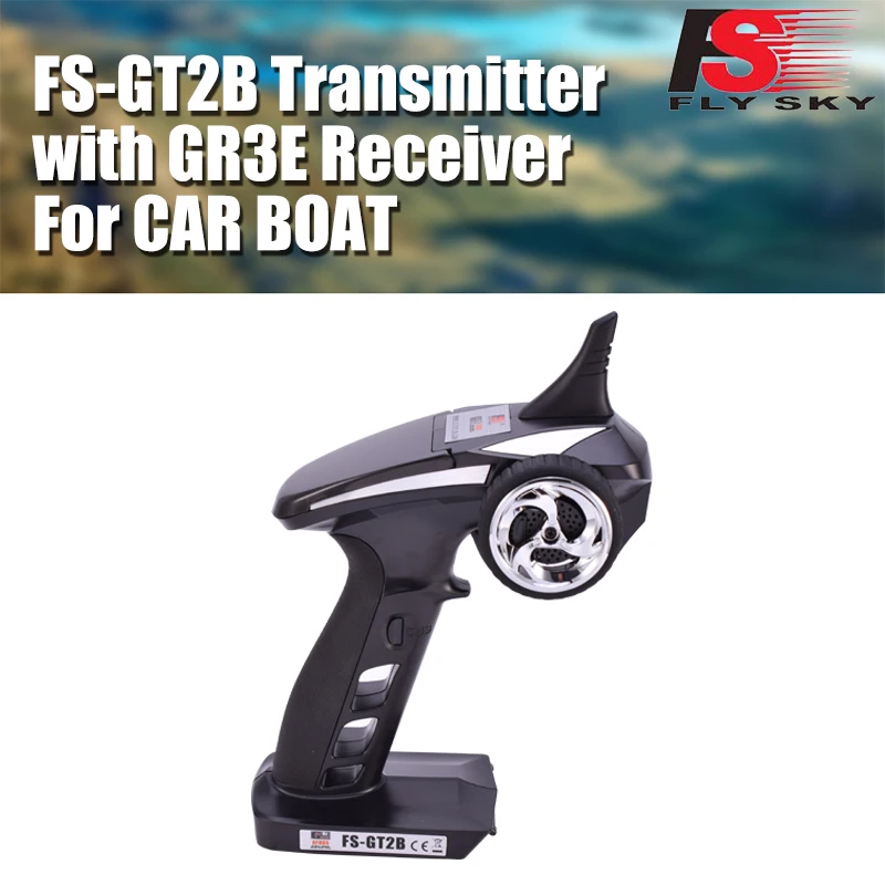 

Flysky FS-GT2B 2,4G 3CH Gun RC контроллер передатчика и приемник GR3E с USB-кабелем для зарядного устройства для радиоуправляемого автомобиля лодки