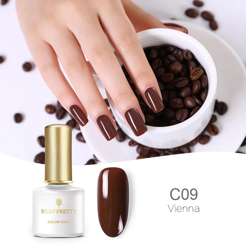 BP-C09 BORN PRETTY Гель-лак для ногтей маникюр 6 мл кофейная серия Гель-лак УФ лампа гель для ногтей Впитывается аксессуары для ногтей - Цвет: BP-C09