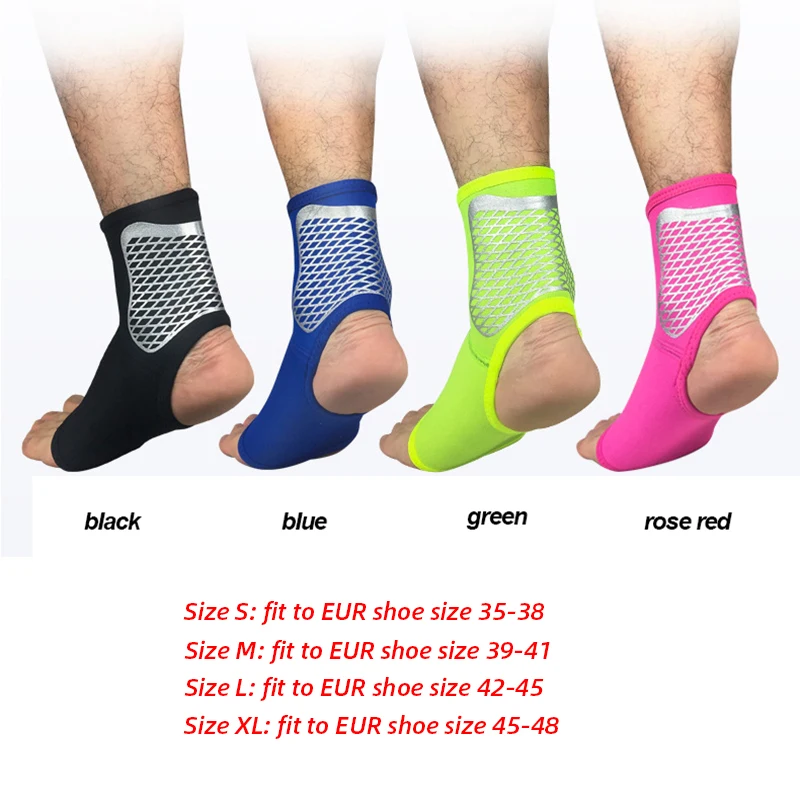 2 шт./пара неопрена стрейч Спорт безопасный с поддержкой лодыжки тренажерный зал