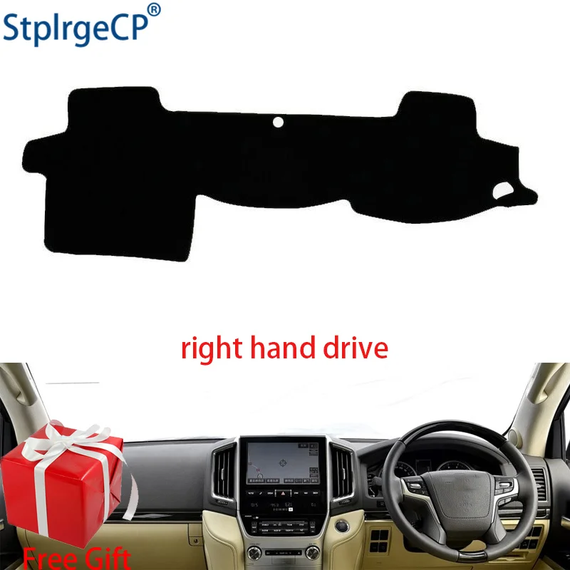 

Car Dashboard Cover Mat for Toyota LAND CRUISER 2007-2016 Right Hand Drive Dashmat Pad Dash Mat Covers Dashboard Accessories