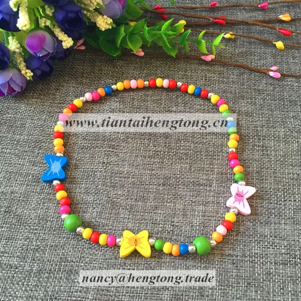 

2017 модные ювелирные изделия из деревянных бусин, ожерелье с лампочками, бабочками, деревянными бусинами, Миюки, круглое ожерелье из несколь...