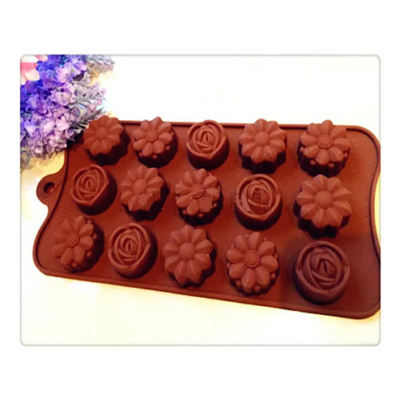 1 шт. силиконовая форма для выпечки 15 ячеек|silicone flowers|silicone food gradesilicone rose |