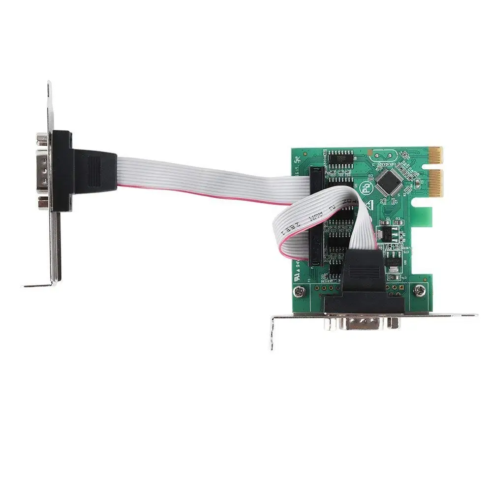 PCIe последовательная карта расширения PCI Express 1 0x1 до 2 порта промышленный DB9 COM RS232