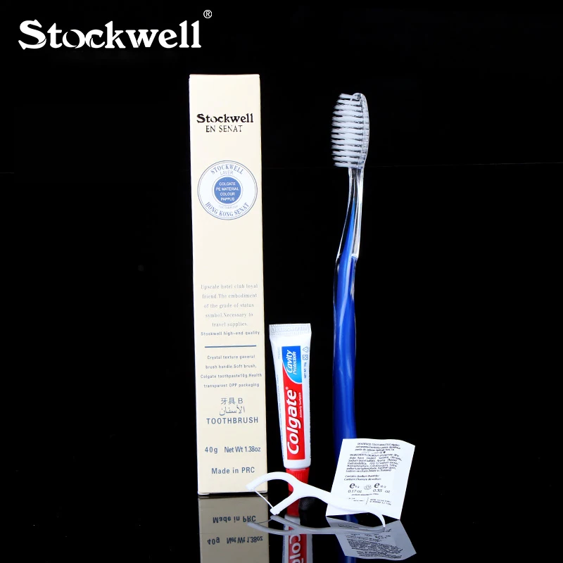 40 Sets hotel room boxed fur travel toothpaste two-in-one toiletries disposable toothbrush | Красота и здоровье