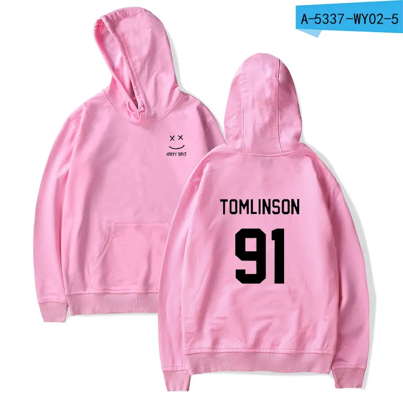 Pink LUCKYFRIDAYF Луи Томлинсон One Direction толстовки для мужчин/для женщин толстовки Толстовка Зима Повседневное Толстовка для женщин одежда - Цвет: Pink