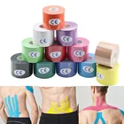 12 рулонов спортивные пластырь кинезиологическая лента Спортивная обвязки тренажерный зал Фитнес бег колено боль в мышцах уход