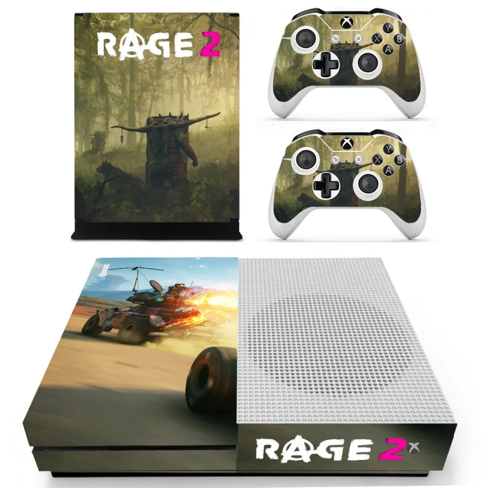 Игра Rage 2 кожи Стикеры наклейки для Xbox One S консоли и контроллеры тонкий s