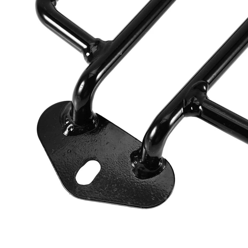 Багажная полка для мотоцикла стальная серебристая/черная Harley XL Sportsters 883 1200 2004