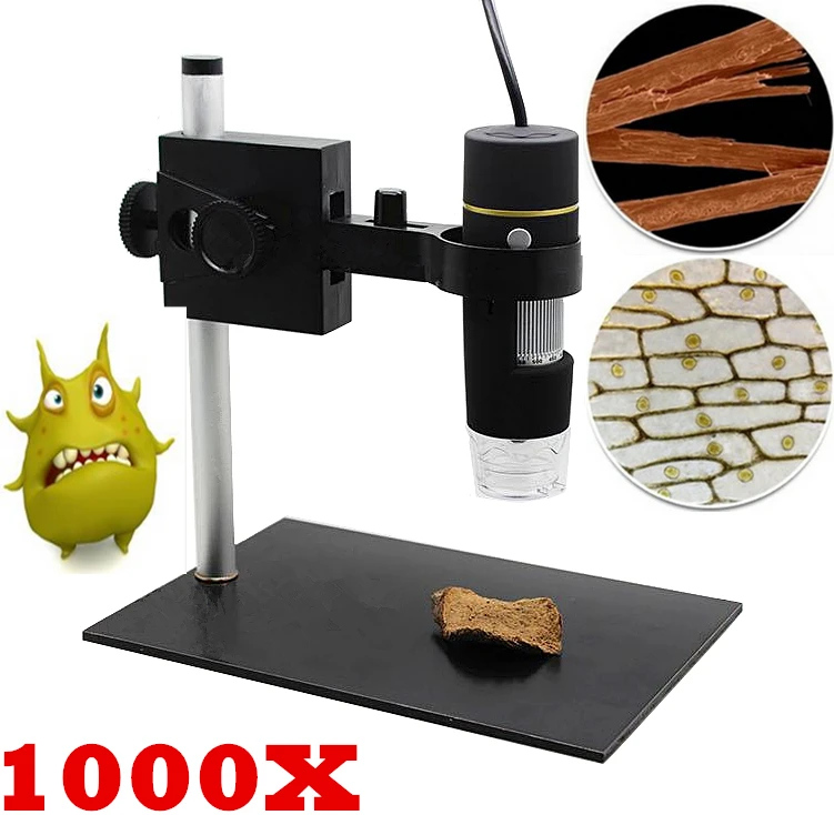 Портативный USB цифровой микроскоп 1000X светодиодный 2MP эндоскоп увеличительная