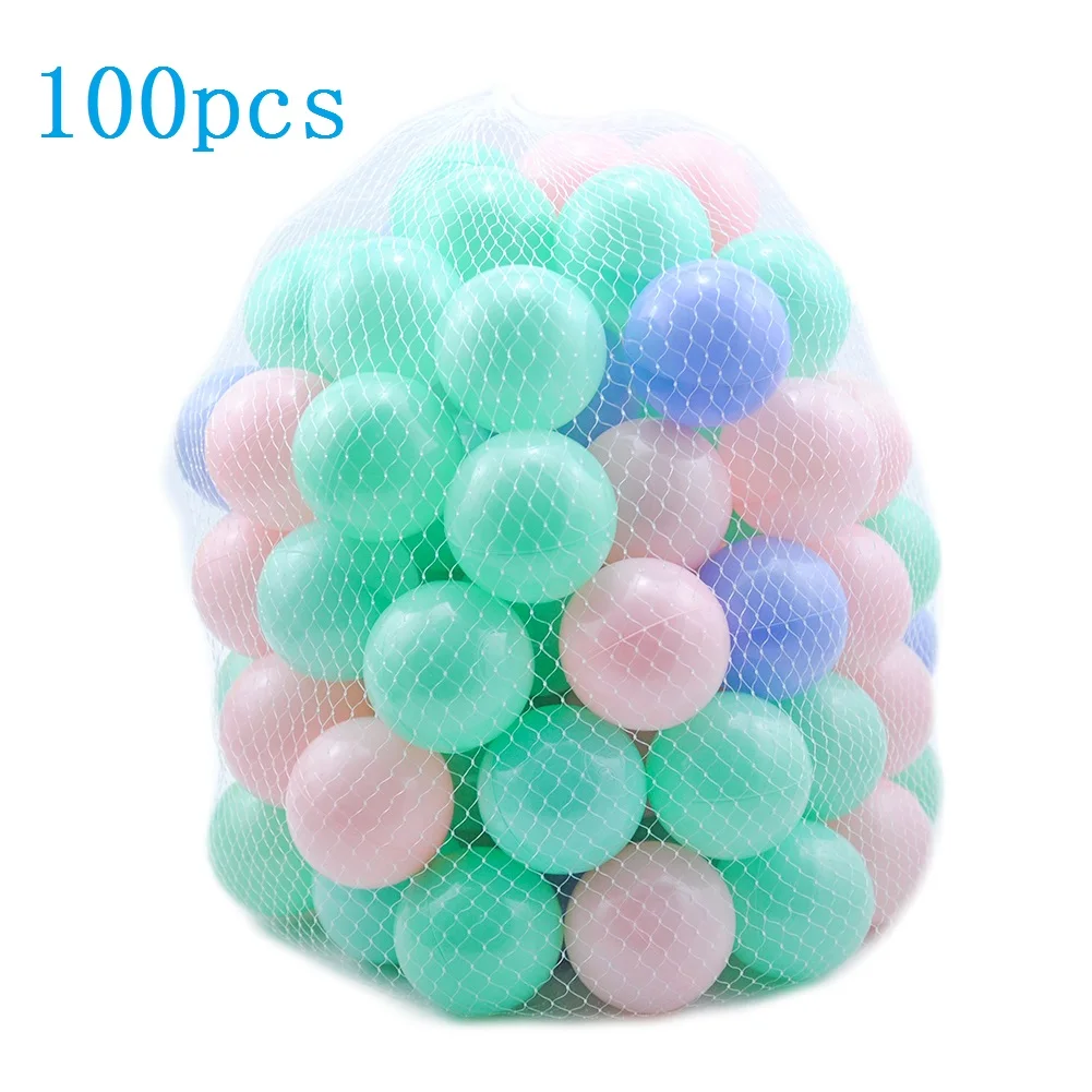 100pc Ocean Ball 02 200 шт. экологичный мягкий Океанский шар для детей, игрушки для купания для детей, пластиковый шар для бассейна, воздушный шар для снятия стресса, игрушки для отдыха на открытом воздухе - Цвет: 100pc Ocean Ball 02