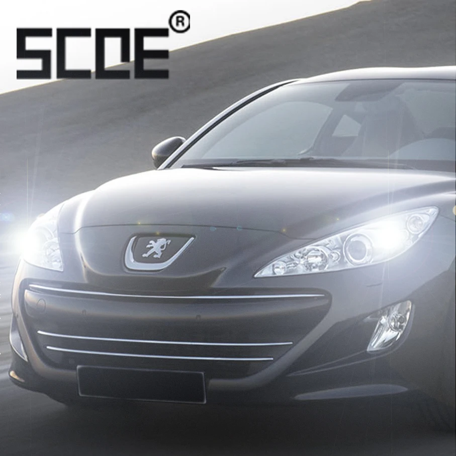 Автомобильные фары для Peugeot SCOE 2 шт. супер яркие галогенные лампы дальнего света