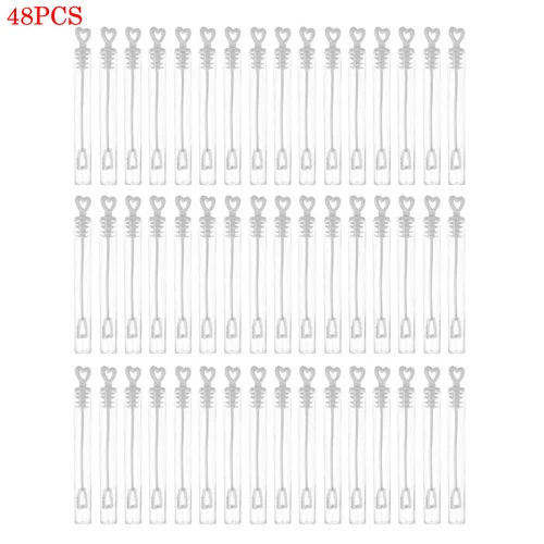 48pcs 48/50 шт пустые бутылки для мыльных пузырей, свадебной церемонии, дня рождения или фестиваля вечерние Свадебные украшения дети отдых на открытом воздухе для детей, для детей подарок - Цвет: 48pcs