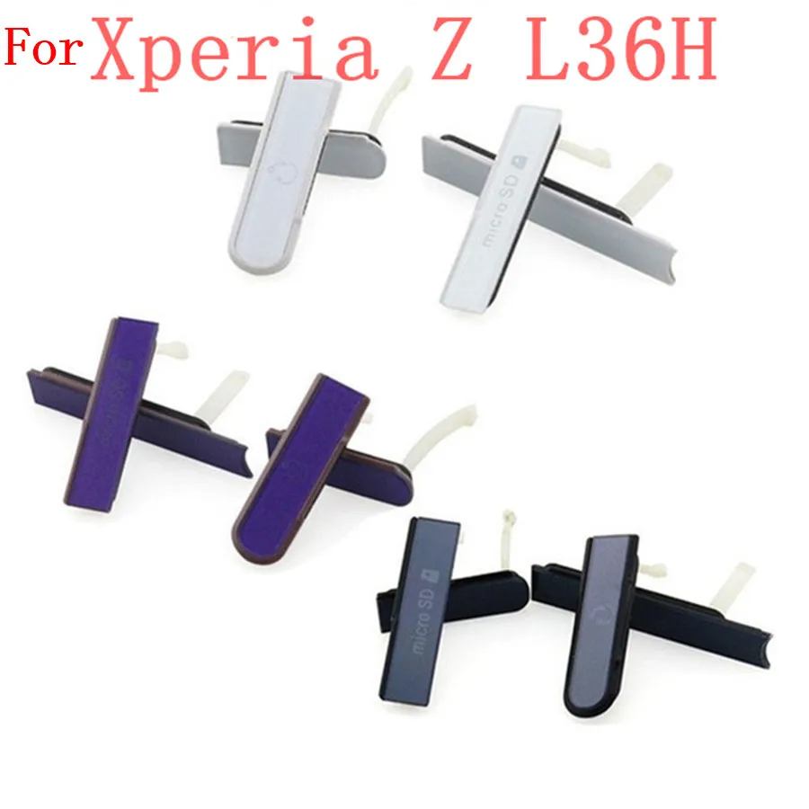Vannego для sony Xperia Z Z1 Z2 Z3 зарядный порт USB чехол+ Micro SD порт+ слот для sim-карты Пылезащитная заглушка