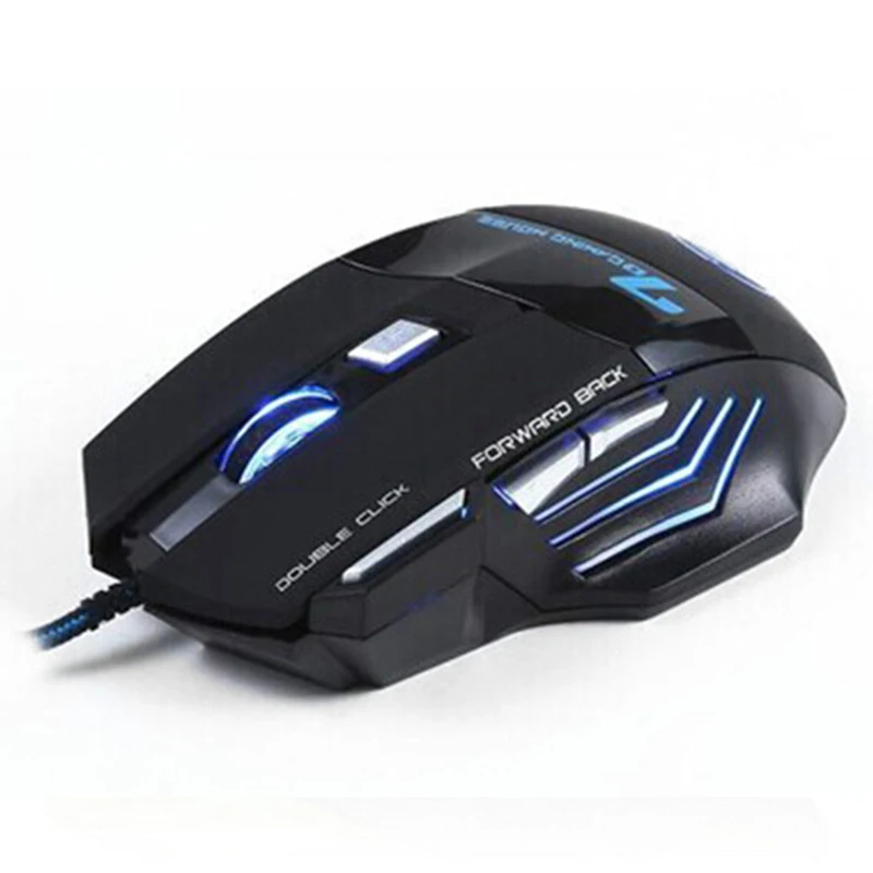 Высококачественная мышь X7 3200DPI / 5500 DPI игровая Бесшумная USB 7 кнопок дышащий