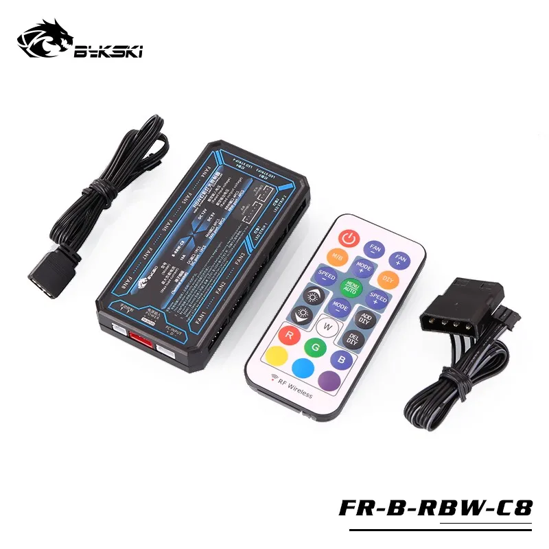 BYKSKI RBW контроллер используется для блока 5 в RGB светодиодные ленты светильник/поддержка подключения к 5 В GND 3PIN разъем в материнской плате только для Bykski