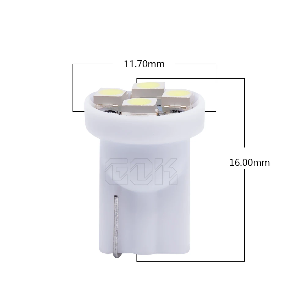 Автомобисветодиодный Светодиодная лампа 100X T10 194 W5W t10 4LED smd 1210 3528