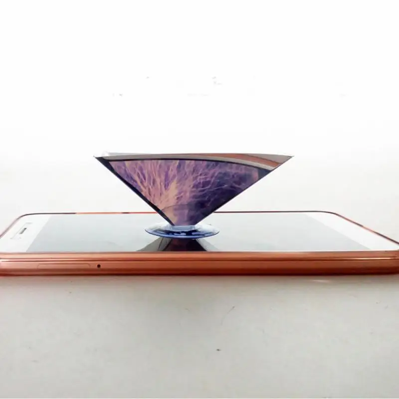 Миниатюрный дисплей 3D Голограмма плоский складной видео проектор для смартфона