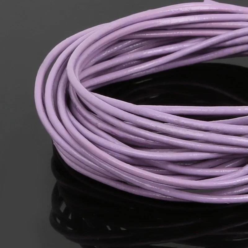 5M 1.5mm 100% Real Leather Jewelry Cord String Beading Cords DIY Accessories for Necklace Bracelet Material Supplies | Украшения и