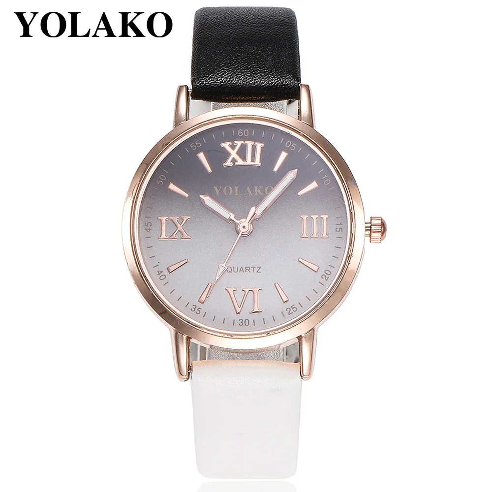 Women Retro Gradient Rainbow Leather Belt Roma Watch Casual Ladies Sport Quartz Watches relogio feminino erkek kol saati | Наручные часы