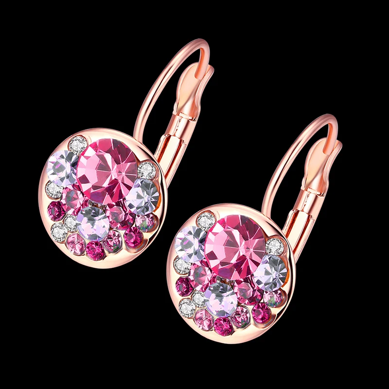4 цвета со сверкающими стразами Boucles d'oreilles для женщин модные уха манжеты клип