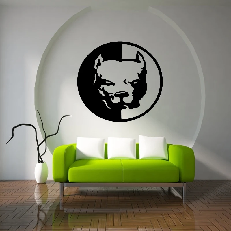Автомобильная виниловая наклейка питбулл 58x58 см 2 шт.|for car|bull car stickergraphic sticker |