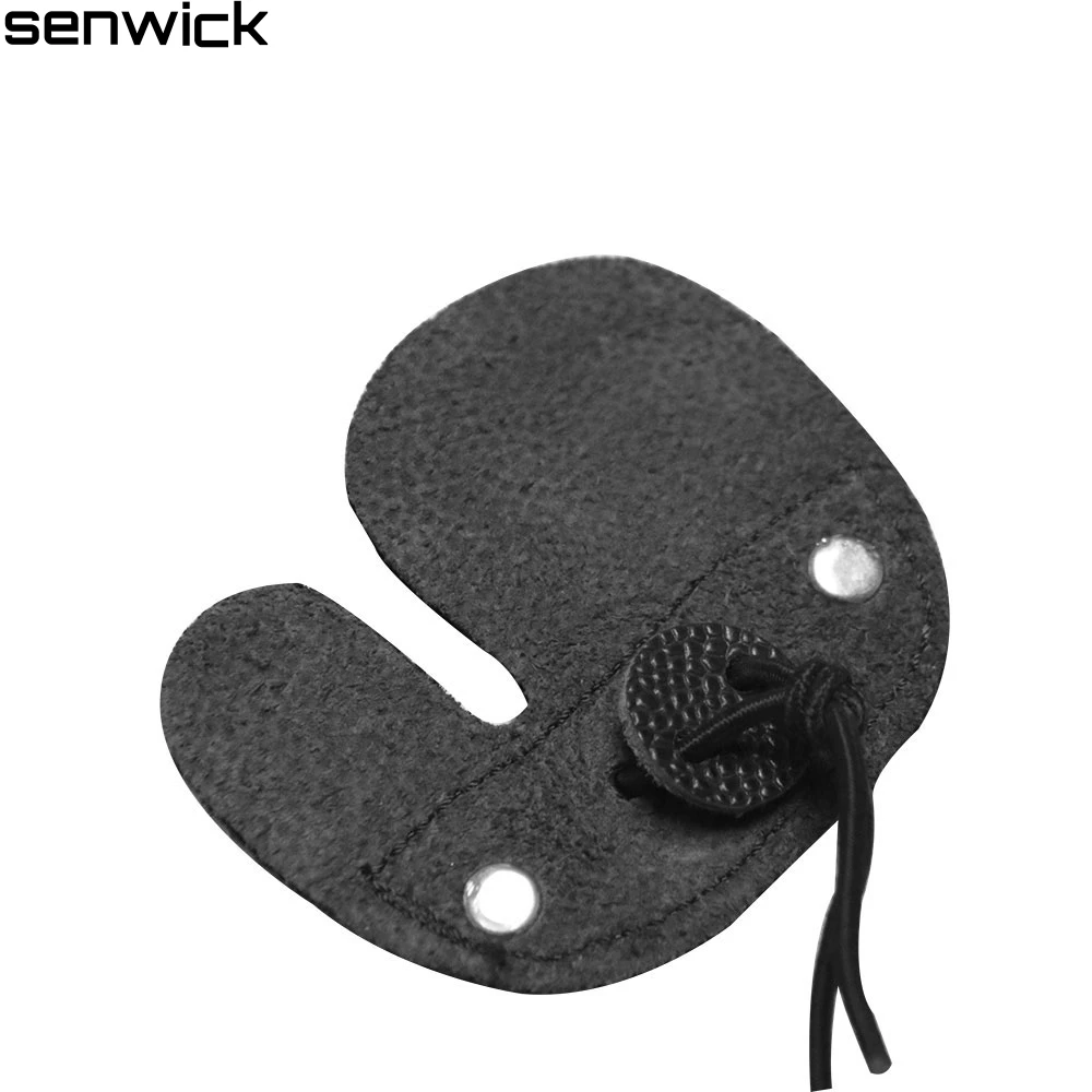 2017 Новая Кожа Коровы Tab Стрельба Из Лука Finger Guard Защита Pad Перчатки бесплатная