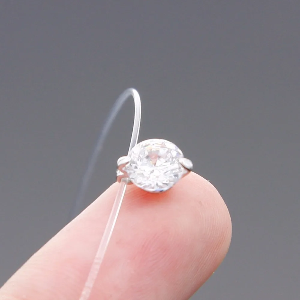 1 шт. модное креативное прозрачное ожерелье в виде лески со стразами женское