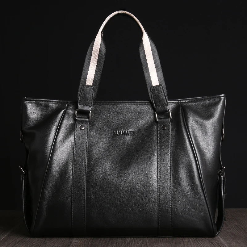 

High-end Head Layer of Full Grain Cowhide Single Shoulder Bags Large Business Briefcases Soft Handbags & Crossbody Bags (XW9006)