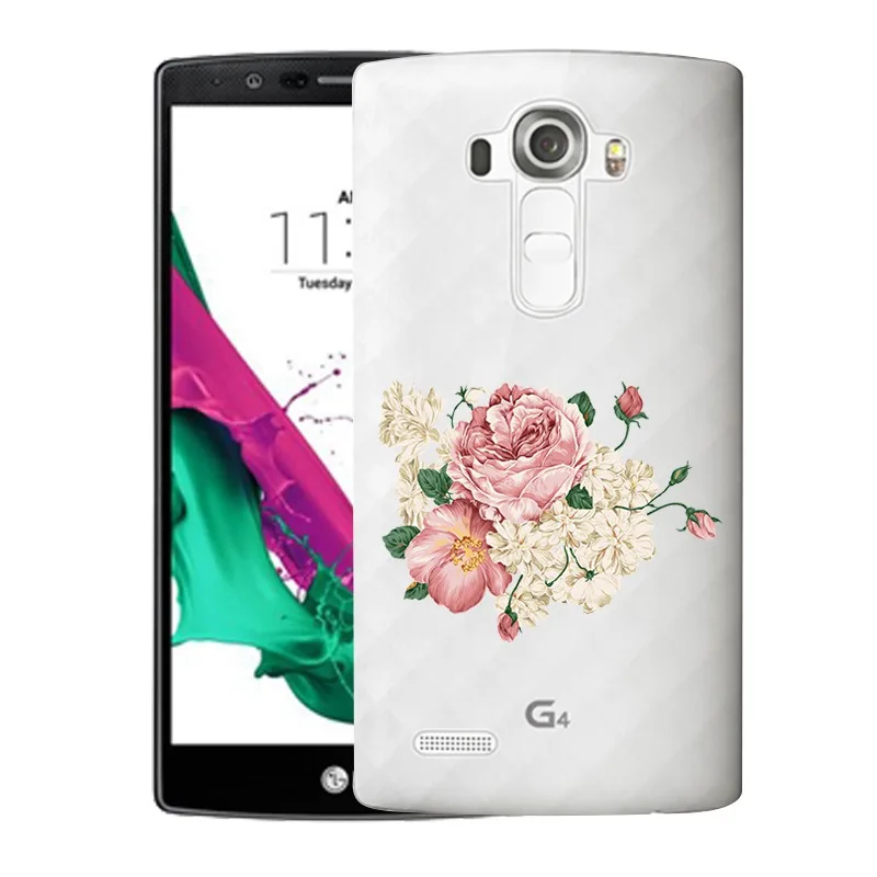 Qmswei ТПУ прозрачный чехол для телефона LG K3 K4 K5 K8 Мягкий силиконовый с красивым