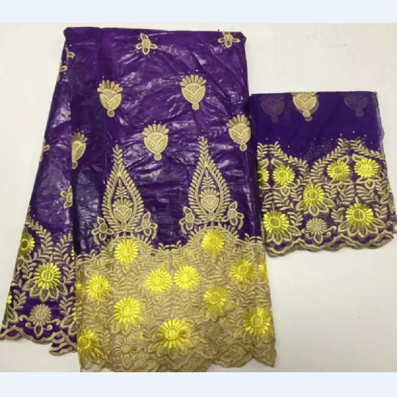 bazin brode getzner patchwork net lace jacquard fabric with stones 5+2yds tulle scarf basin riche african for dress | Дом и сад