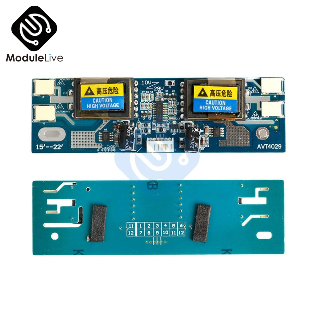 

4 lamp universal inver CCFL Inverter Small Mouth 10V-30V Output For 15-24 inch LCD Display Monitor With 4Cord