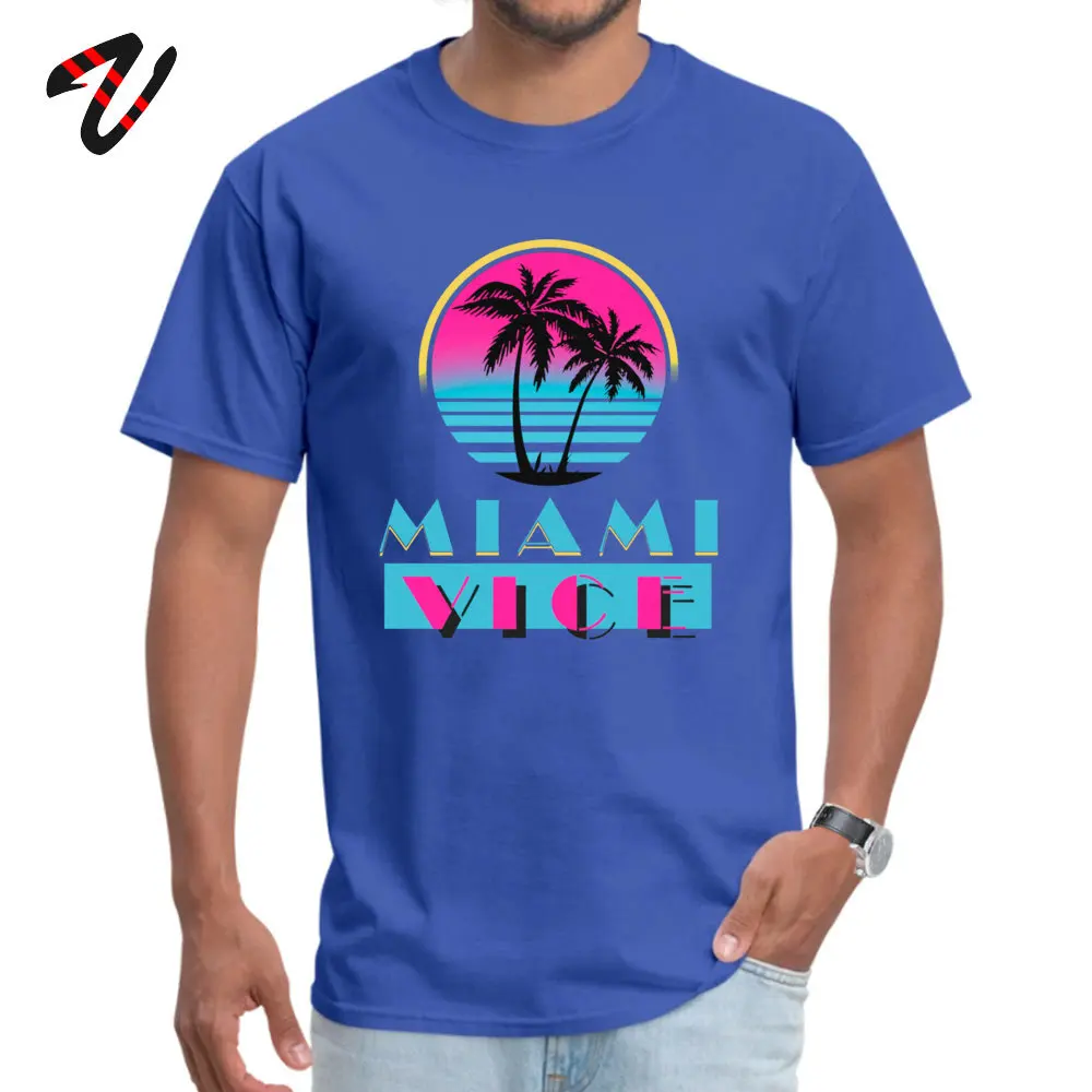 Мужская футболка с круглым воротником и рукавом ненависть Miami Vice черная на заказ