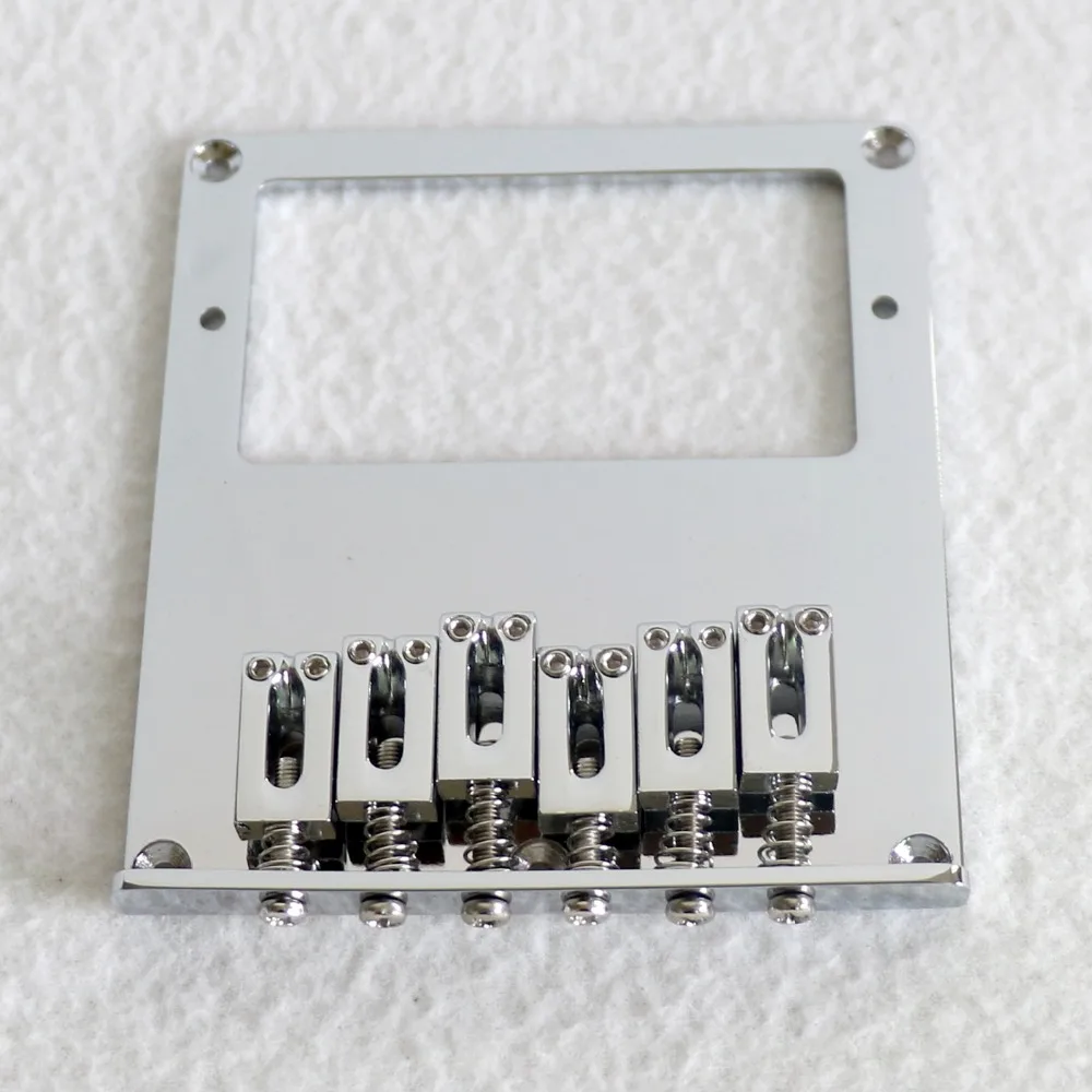 Продажа Бесплатная доставка гитарный мост 6 цинковых седел tl humbucker пикап Хромовый
