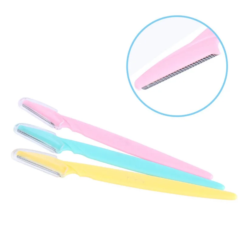 3 шт./компл. Бритва для бровей удаления волос на лице триммер острый Мини Макияж