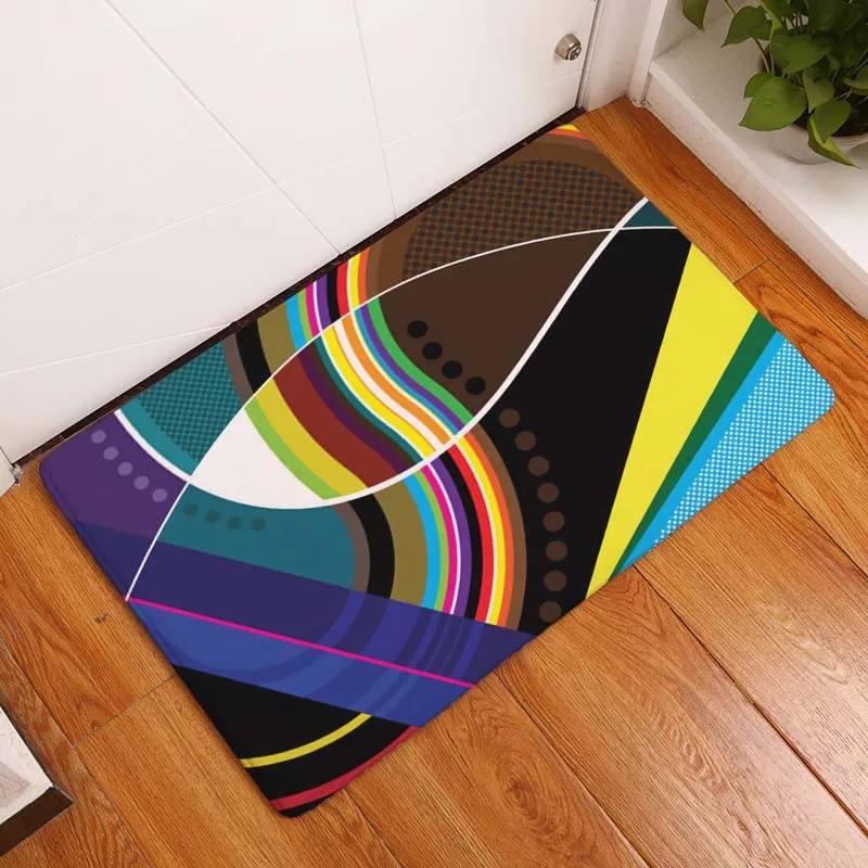 Коврик на кухню абстрактный коврики 40*60 см Light Flannel пыле красочный