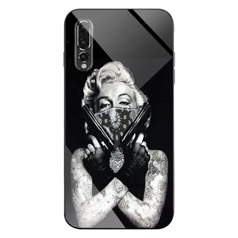 interesting snake celular cover Glass Magnetic Phone Case For huawei p20 lite p30 p10 nova4 3i mate20 Tempered Capinhas |